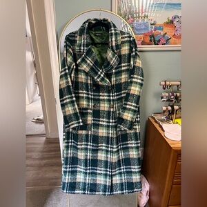 4Sienna green plaid coat
